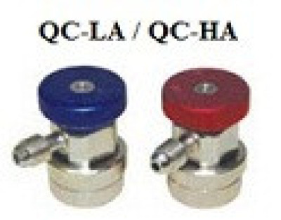 Quick coupler for automobile AC